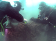 Het verwijderen van vistuig door duikers in de noordelijke Noordzee