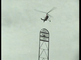 Autogiro vliegtuig landt in het stadion